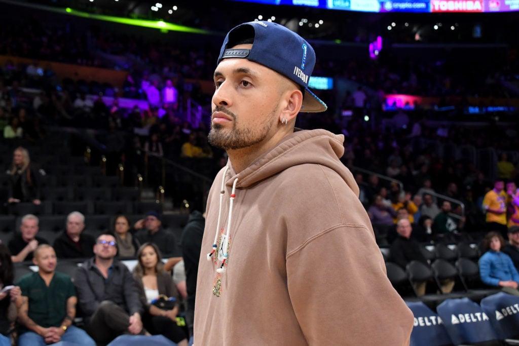 Celebrities At The Los Angeles Lakers Game