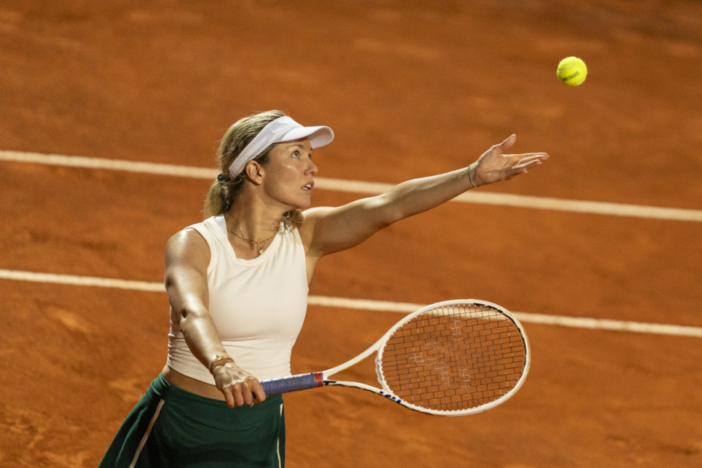 Danielle Collins of the United States in action against