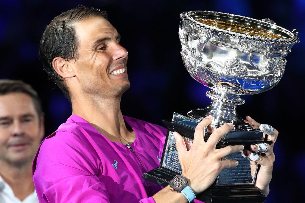 TENNIS-AUS-OPEN-TROPHY