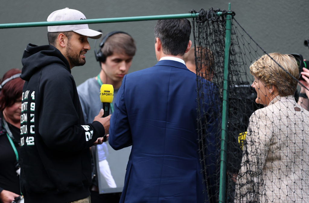The BBC commentary team at Wimbledon in 2024,