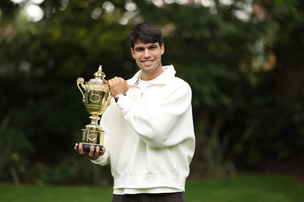 Photocall With Wimbledon 2024 Gentlemen's Singles Champion Carlos Alcaraz