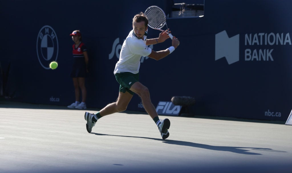 Daniil Medvedev of Russia defeats Reilly Opelka of the United States of America in straight sets in the final to win the National Bank Open presented by Rogers