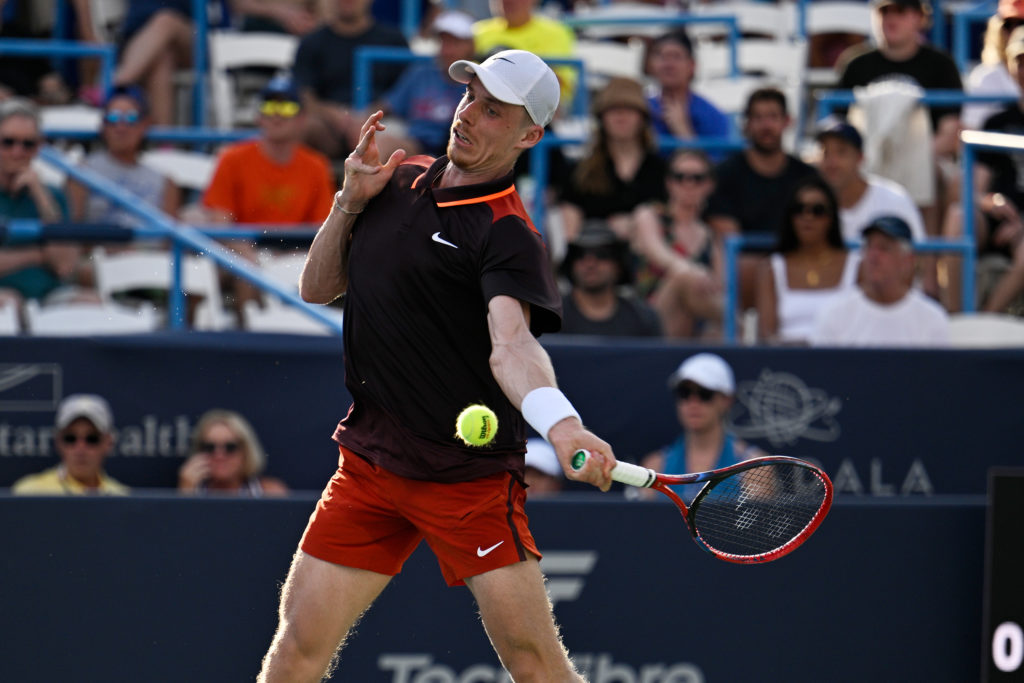 WASHINGTON, DC - AUGUST 01: Denis Shapovalov is seen during his