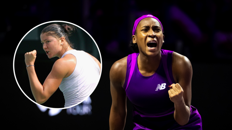 Coco Gauff with Dinara Safina as an inset