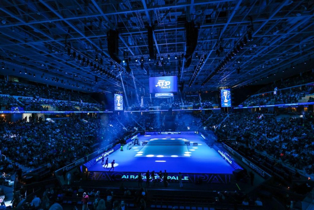 Inside view of the Arena during Men's Singles Group Stage