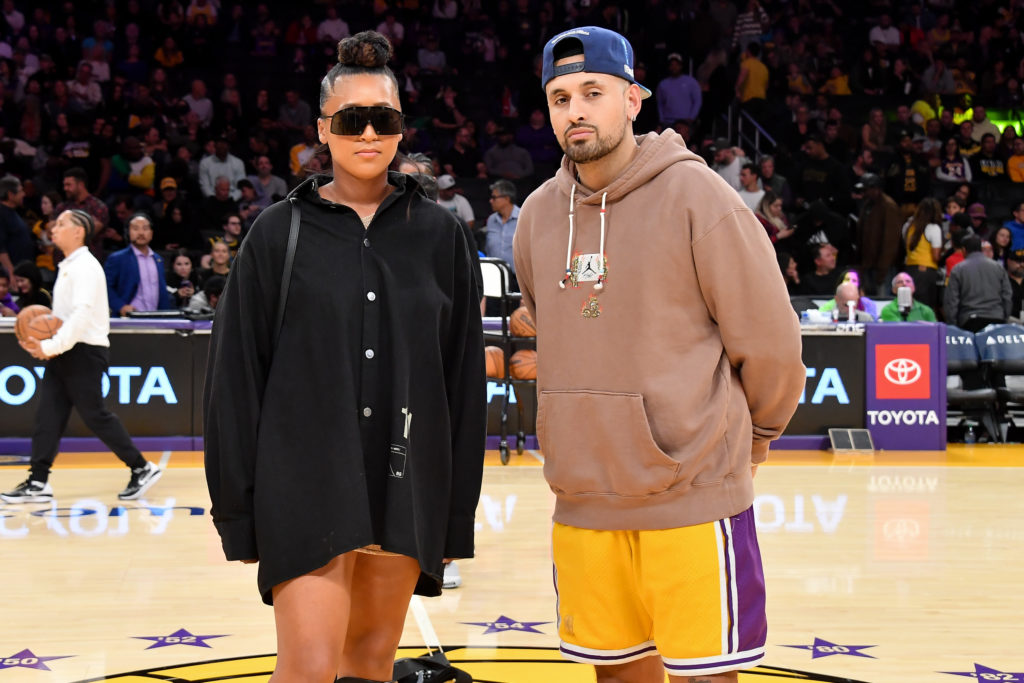 Celebrities At The Los Angeles Lakers Game
