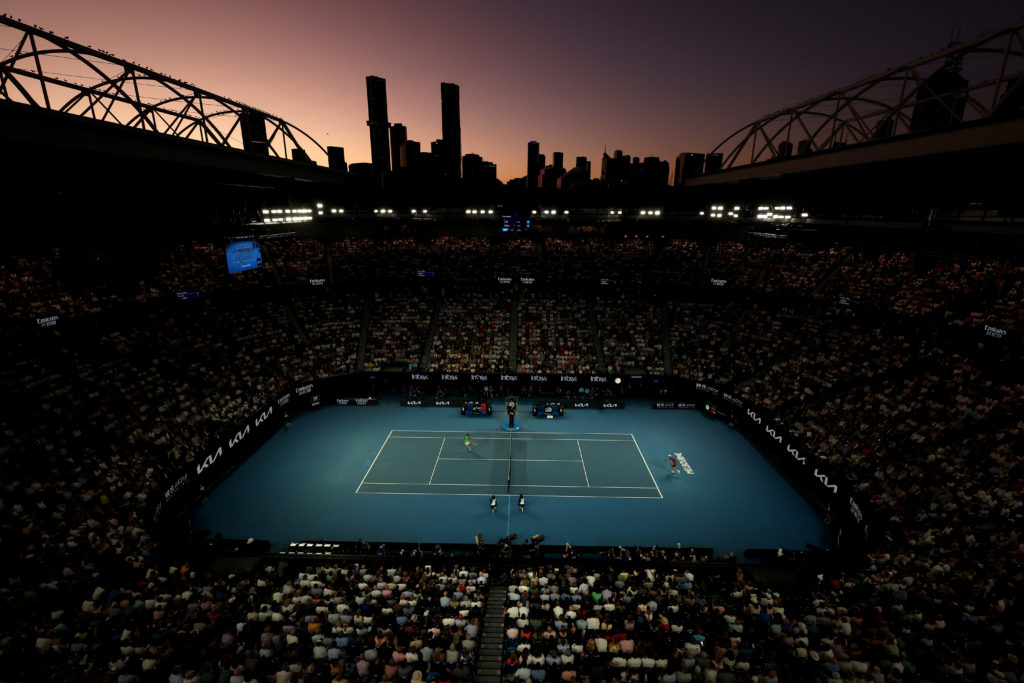 A general view of the Australian Open in 2024.