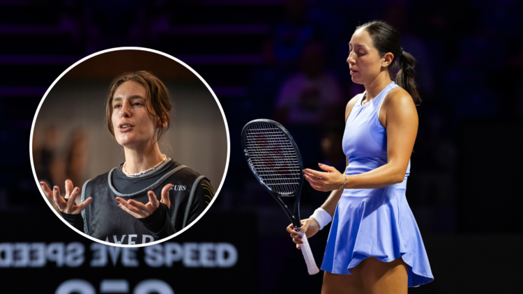 Jessica Pegula with Andrea Petkovic as an inset