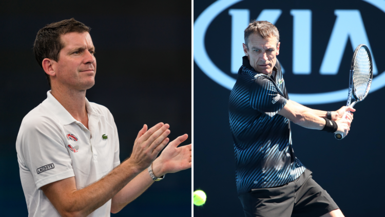 Split of Tim Henman and Mats Wilander