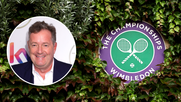Wimbledon Logo and Piers Morgan