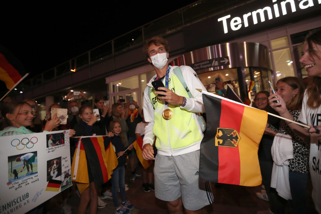 Tokyo 2020 Gold Medalist Alexander Zverev Returns To Germany