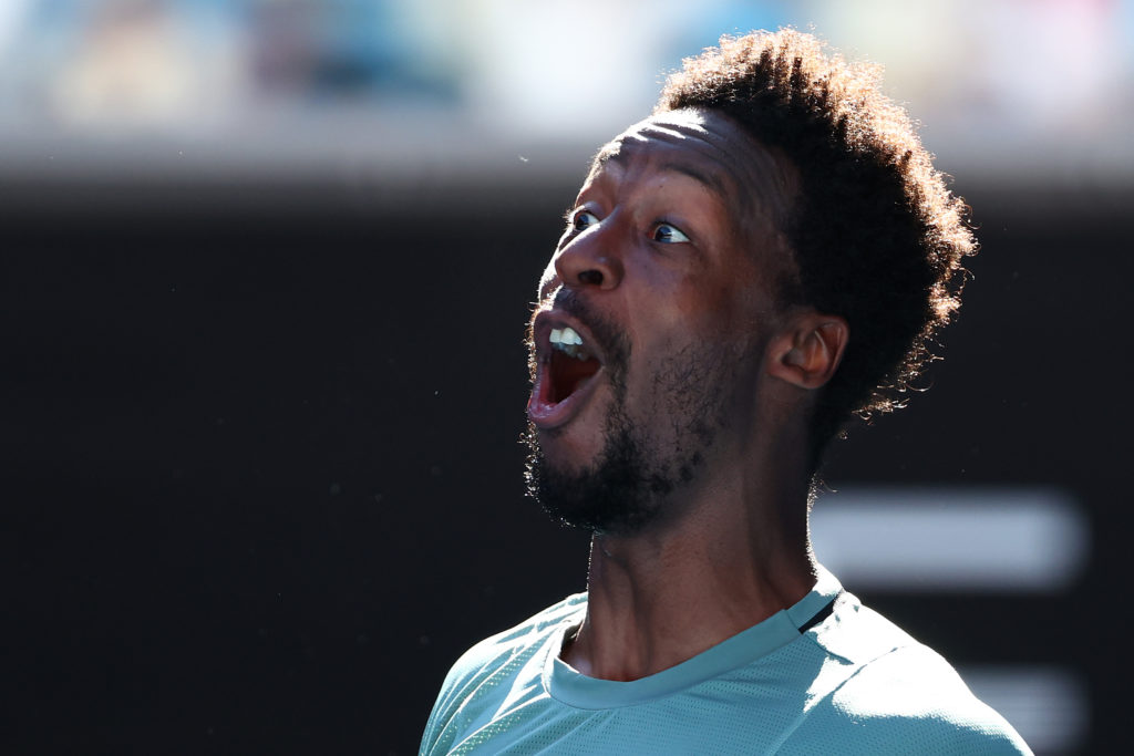 Gael Monfils at the Australian Open.