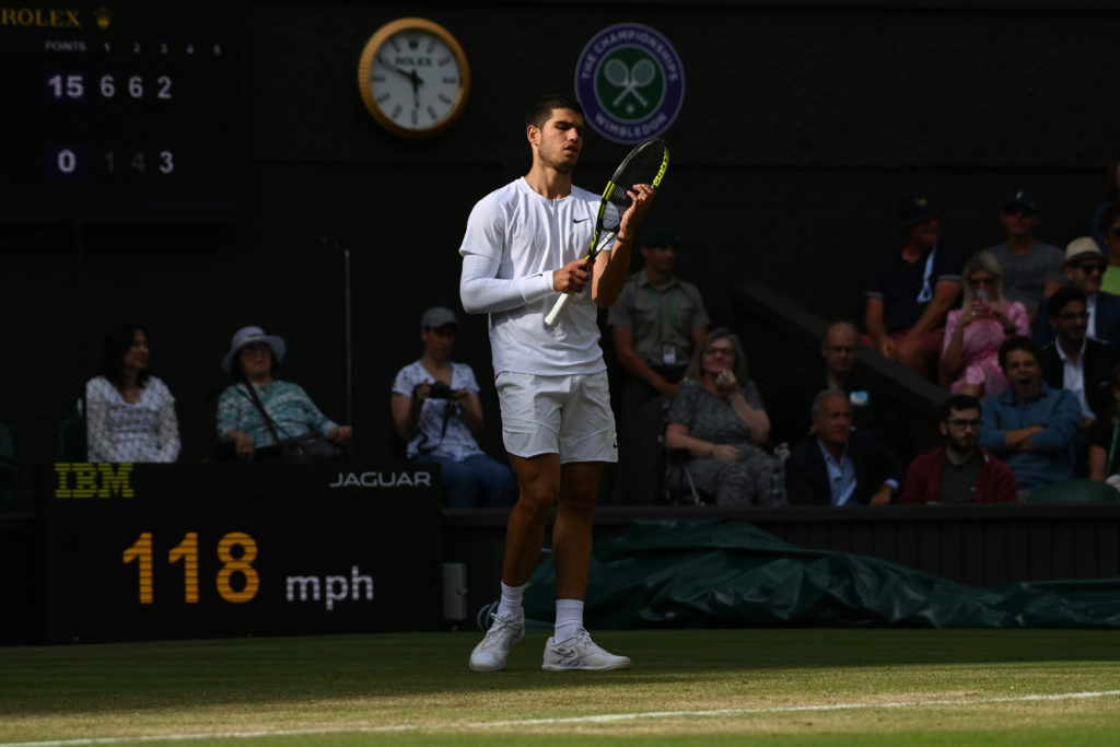 Jannik Sinner v Carlos Alcaraz - Wimbledon 2022