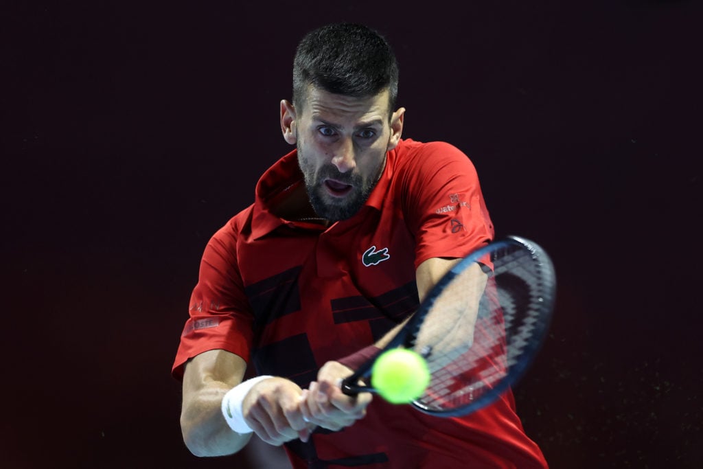 Novak Djokovic at Six Kings Slam 2024 - Day Two