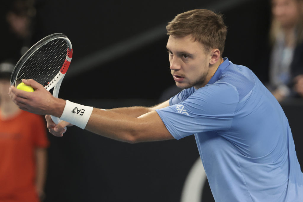 Hamad Medjedovic in action in Marseille.