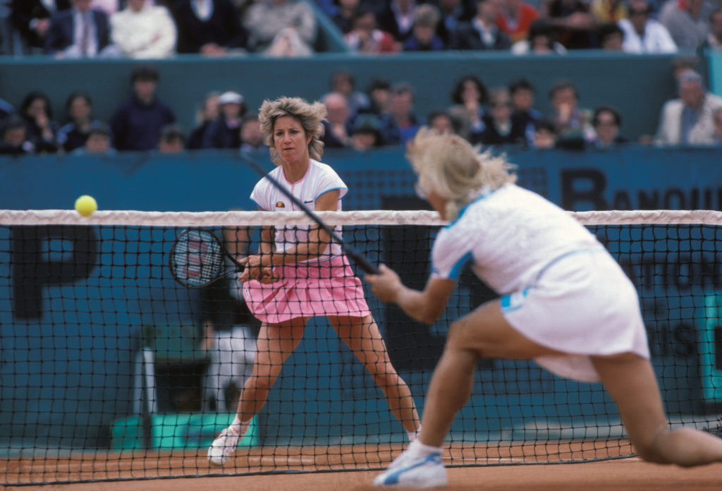 Chris Evert en finale à Roland Garros 1986