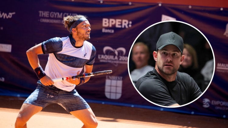 Marco Bortolotti during match between Gianluca Mager (ITA) and Marco Bortolotti (ITA) during day 1 at the Interzionali di Tennis Citt dell'Aquila w...