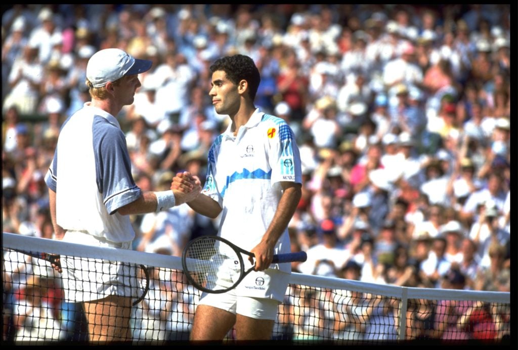 PETE SAMPRAS JIM COURIER WIMBLEDON