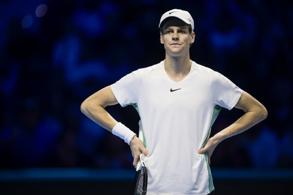 Jannik Sinner of Italy looks dejected during the final