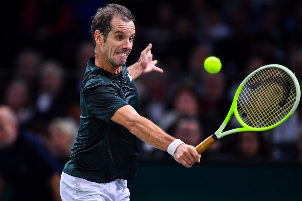 Richard Gasquet in action.