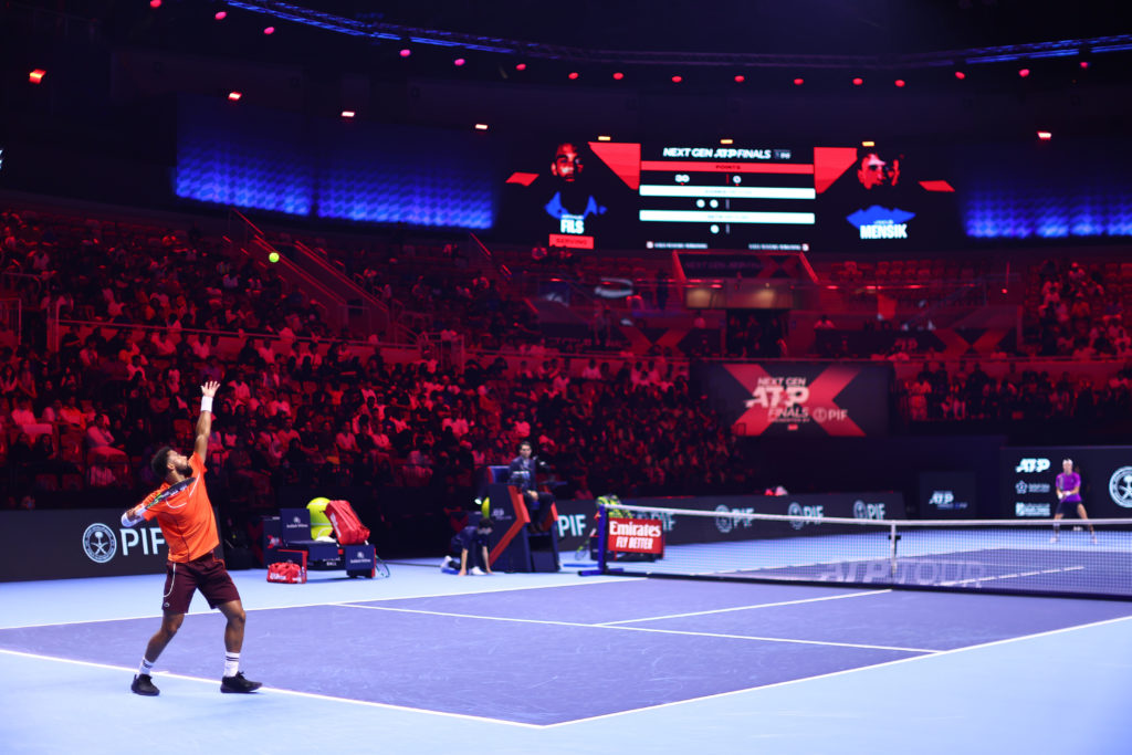 A general view of the Next Gen ATP Finals in 2024.