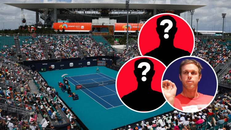 A general view during a men's singles match between Casper Ruud of Norway and Nicolas Jarry of Chile during the Miami Open at Hard Rock Stadium on ...