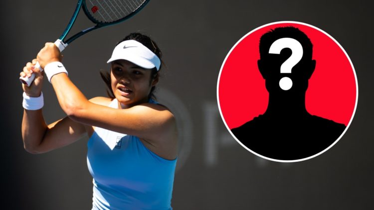 Emma Raducanu in action at the Miami Open