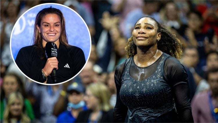 Serena Williams gracefully taking in the moment as the crowd cheers her after losing her career ending match against Ajla Tomljanovic during their ...