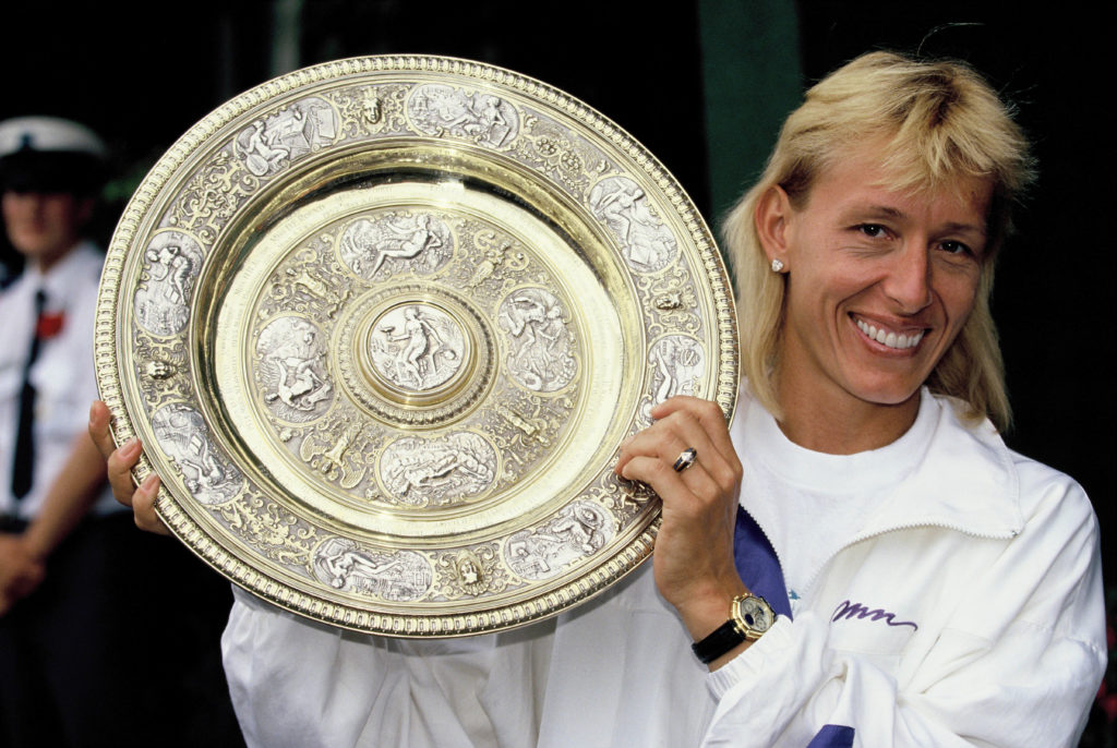 Martina Navratilova at Wimbledon