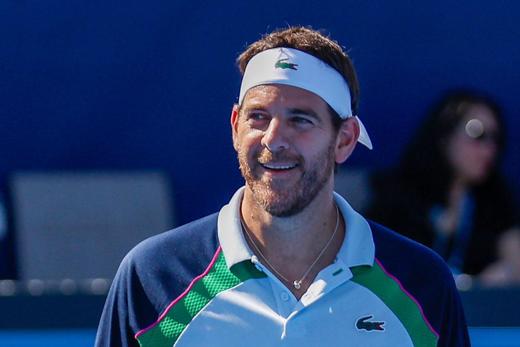 Juan Martin Del Potro pictured at the Delray Beach Open in 2025