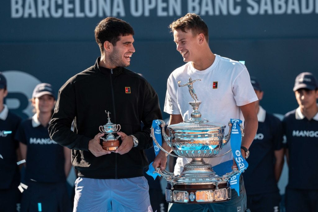 Carlos Alcaraz Garfia Spanish tennis player and Holger Rune