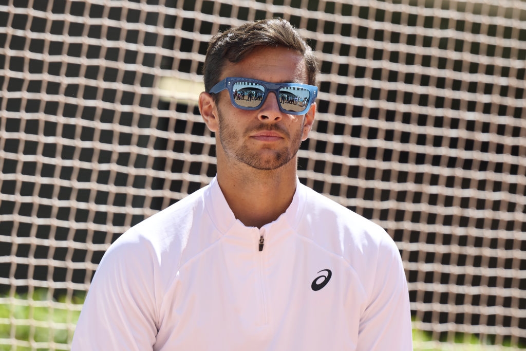 Lorenzo Musetti And Paula Echevarría Attend A Polaroid Eyewear Event In Madrid
