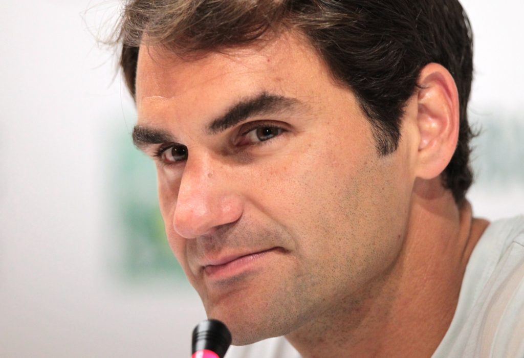 Press conference of Swiss tennis player Roger Federer at TEB BNP Paribas Istanbul Open
