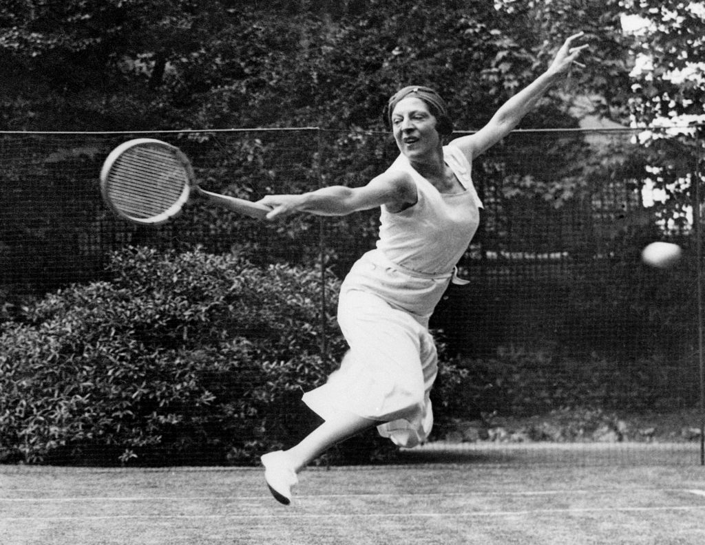 Suzanne Lenglen in Action on the Court