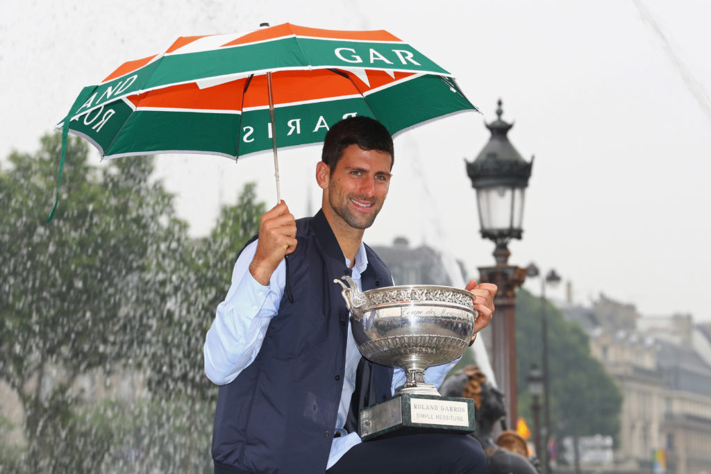 Novak Djokovic Celebrates His First French Open Title At Place de La Concorde In Paris