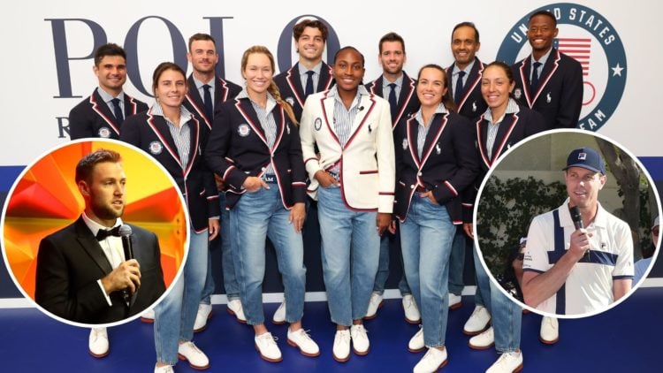 U.S. Olympians Marcos Giron, Emma Navarro, Tommy Paul, Danielle Collins, Taylor Harry Fritz, Coco Gauff, Desirae Krajczyk, Rajeev Ram, Jessica Pegu...
