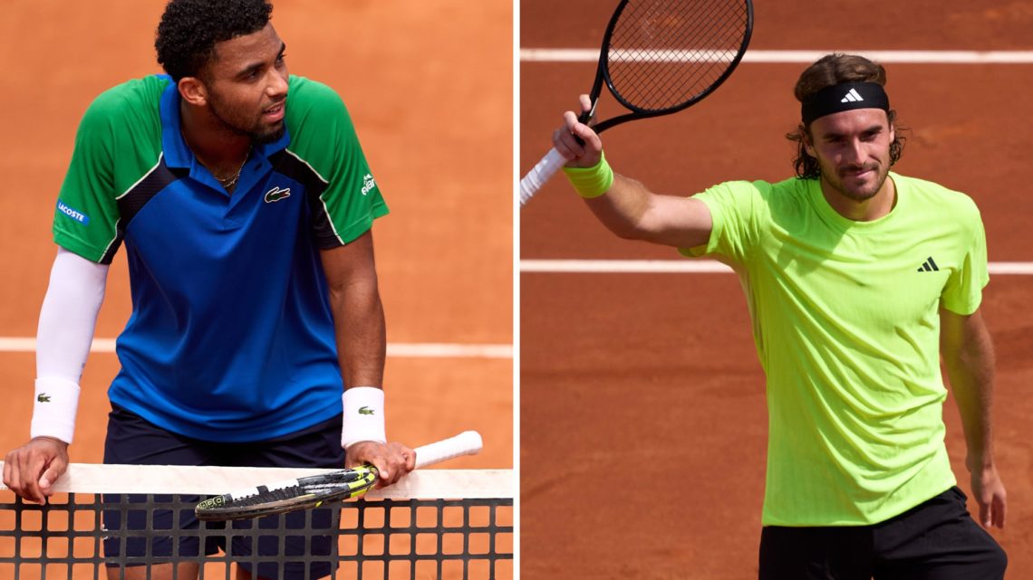 Arthur Fils (Right) and Stefanos Tsitsipas (Left)