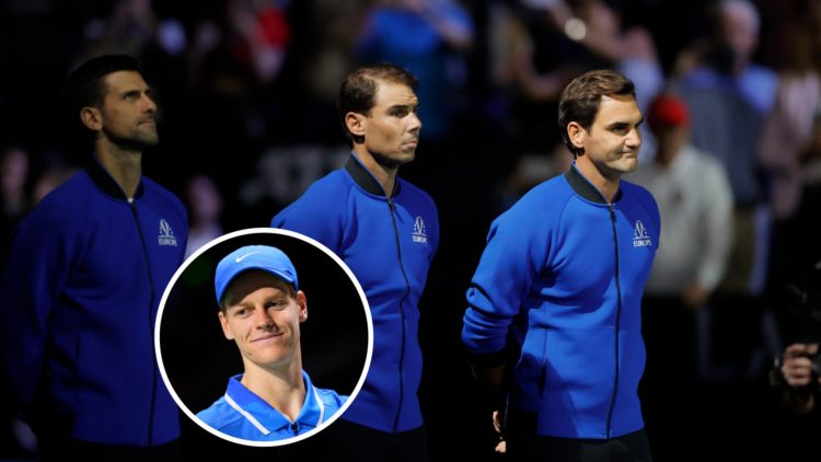 Federer/Nadal/Djokovic/Sinner split
