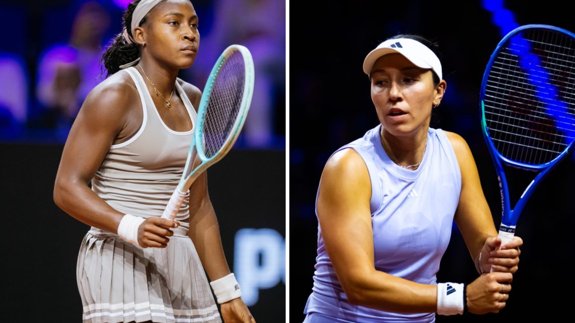 Left: Coco Gauff and Right: Jess Pegula