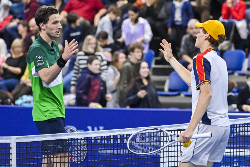 ANTWERP TENNIS EUROPEAN OPEN 1/4 FINALS SINNER VS RINDERKNECH