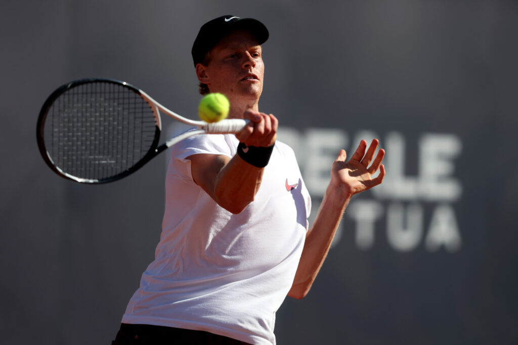 Jannik Sinner ranking 1 during the training session at the