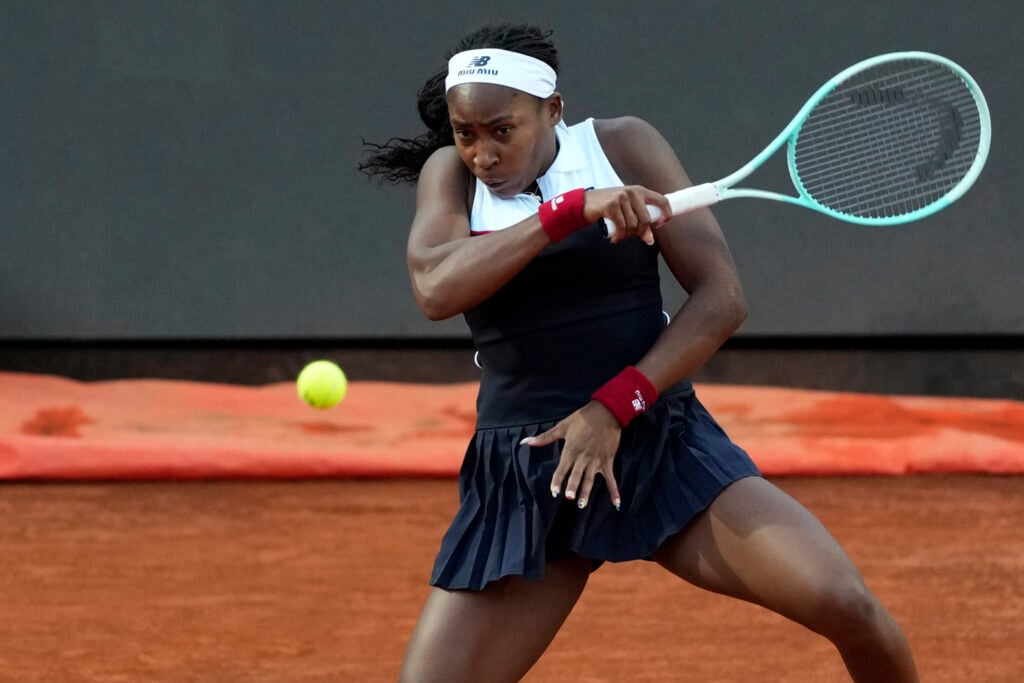 Coco Gauff of United States of America during the match