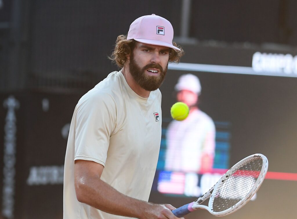 Riley Opelka at the Italian Open.