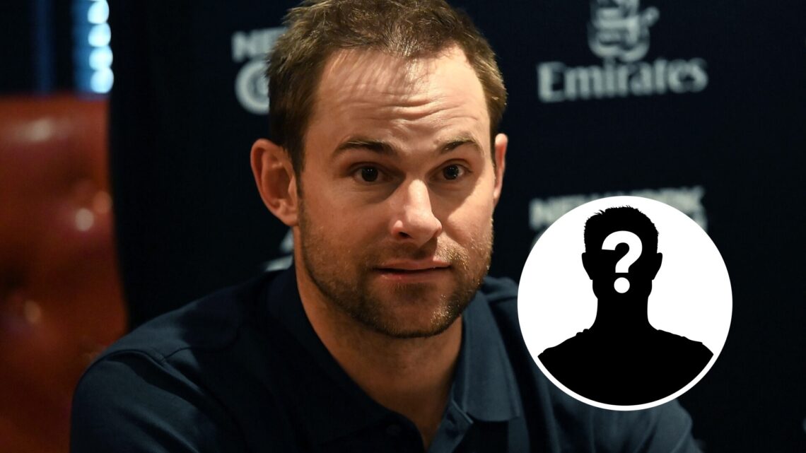Andy Roddick at a press conference in New York