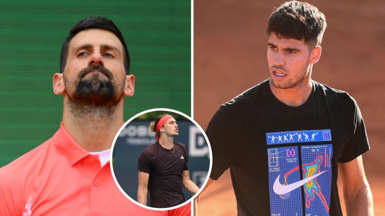 Djokovic/Alcaraz/Zverev split