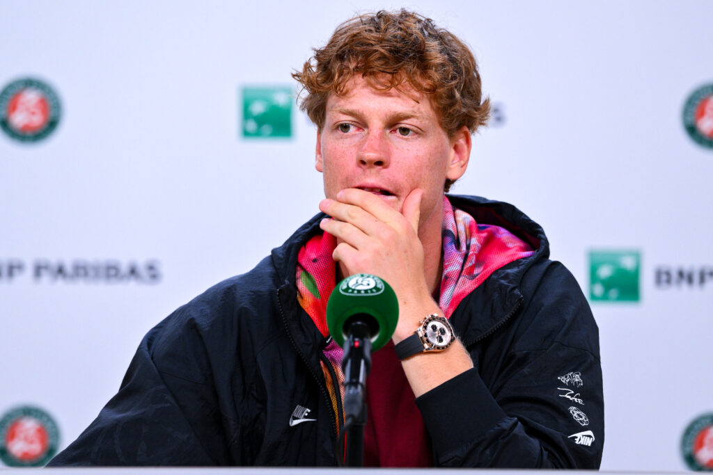 Jannik Sinner speaks to the media ahead of the 2025 French Open