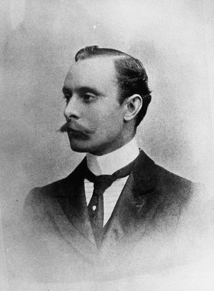 A portrait of William Renshaw circa 1890