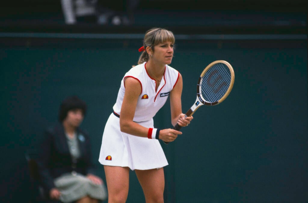 Evert At Wimbledon Semi-Final