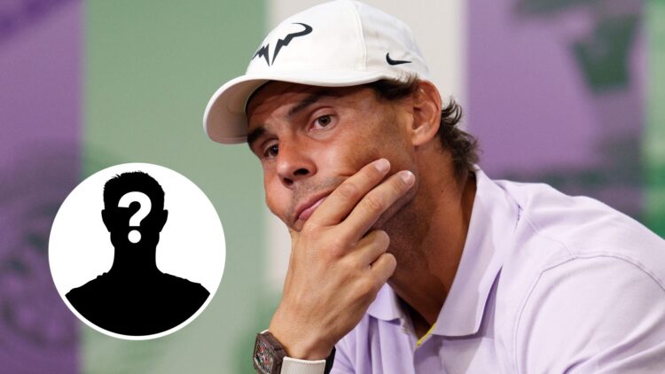 Rafael Nadal at a Wimbledon press conference in 2022.