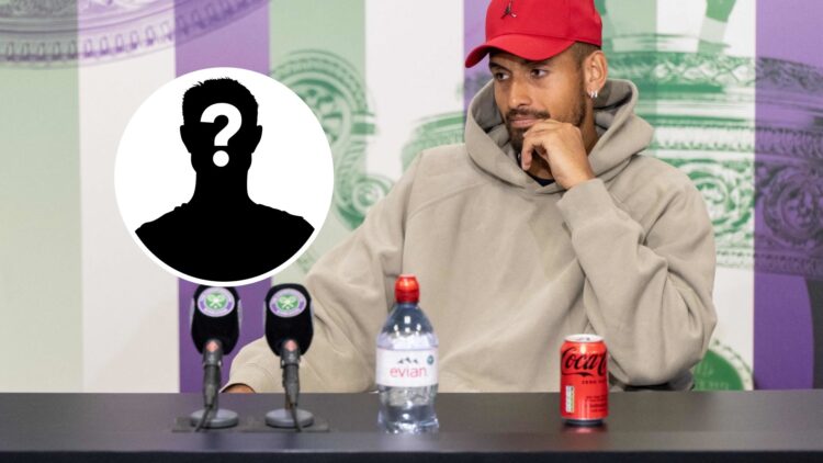 Nick Kyrgios at a Wimbledon press conference in 2022.
